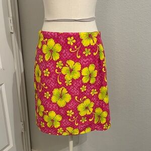 Floral Pink and Yellow Skirt